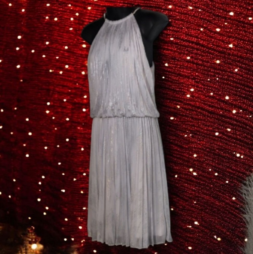 Calvin Klein White Halter Dress (10)